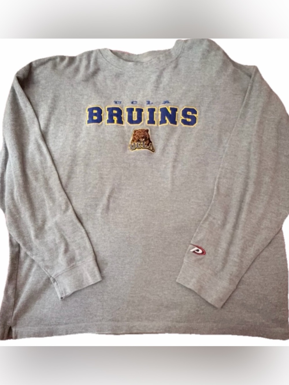 UCLA Bruins Vintage Long Sleeve thermal‎ Gray Shirt Size XL Pro player
